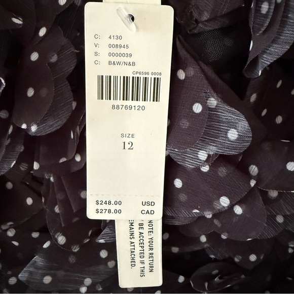 BNWT Anthropologie Maeve 3D Floral Ruffle Mini Dress - Picture 6 of 8